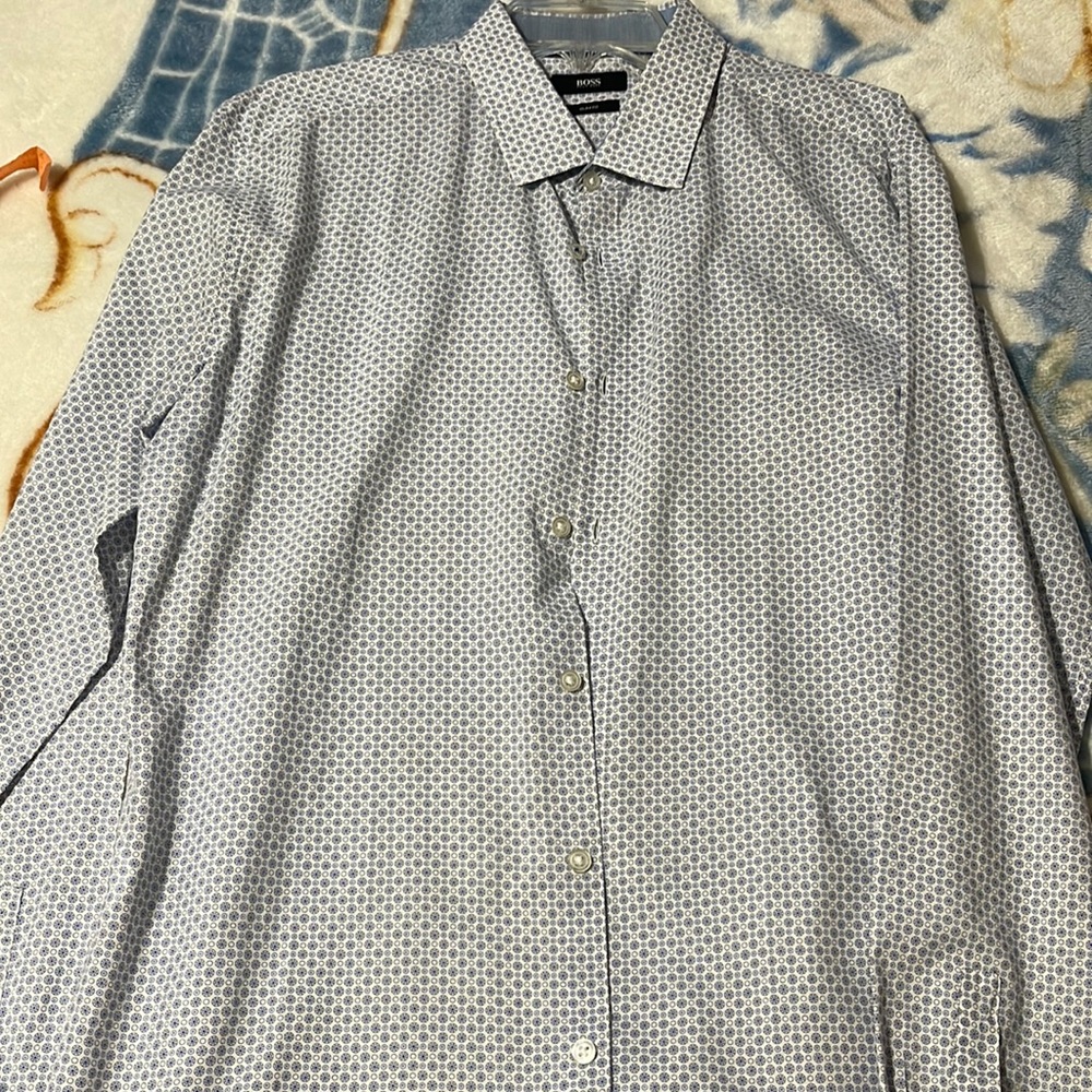HUGO BOSS BLUE LONG SLEEVE